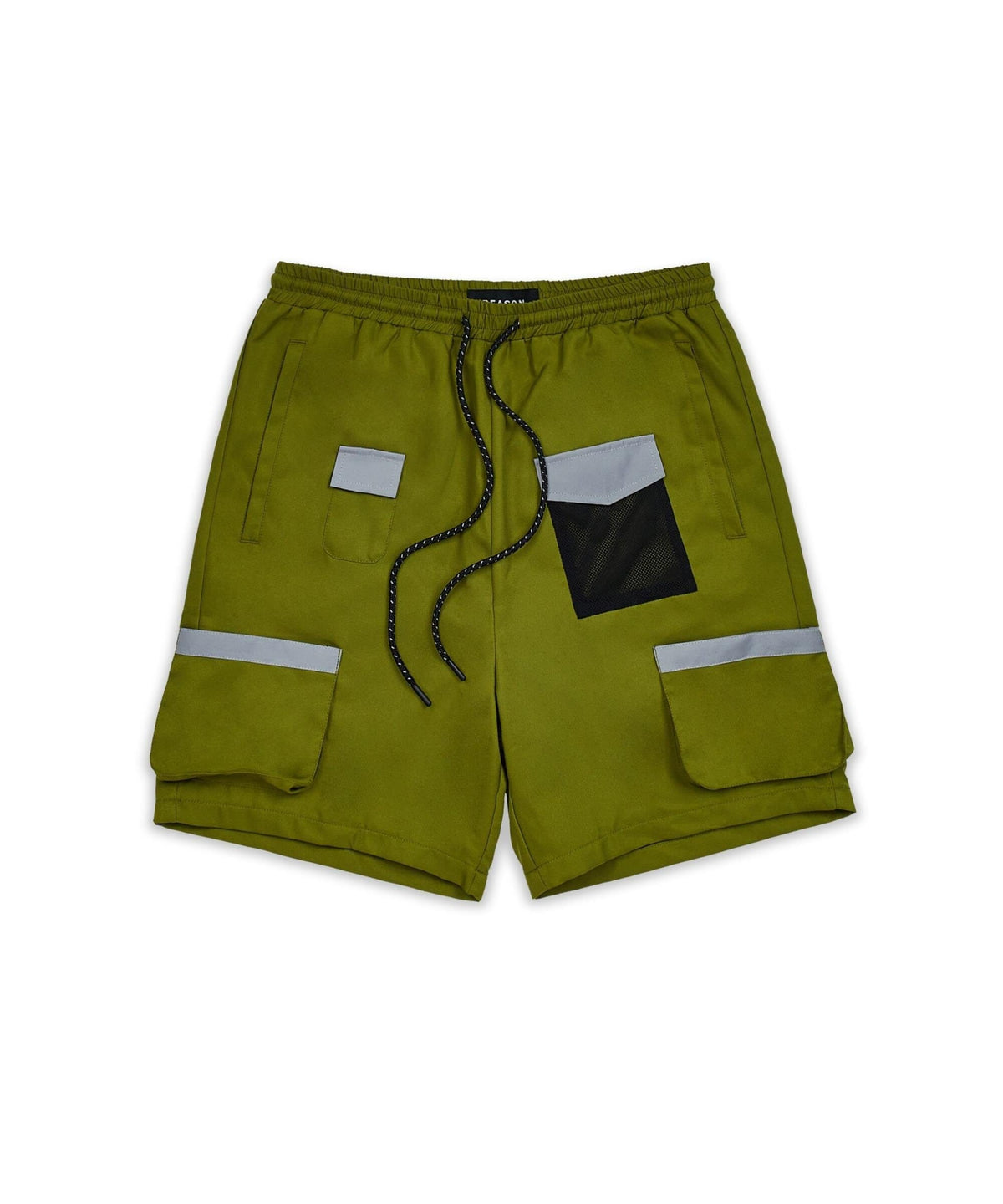 Reason Clothing New Multi Pocket Nylon Cargo Short