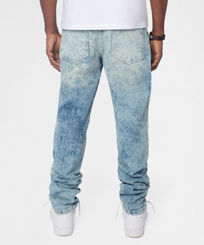 Reason Clothing Essential Dawn Distressed Skinny Jeans - Blue