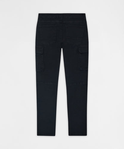 Reason Clothing Trusted Utility Cargo Denim Skinny Jeans - Black