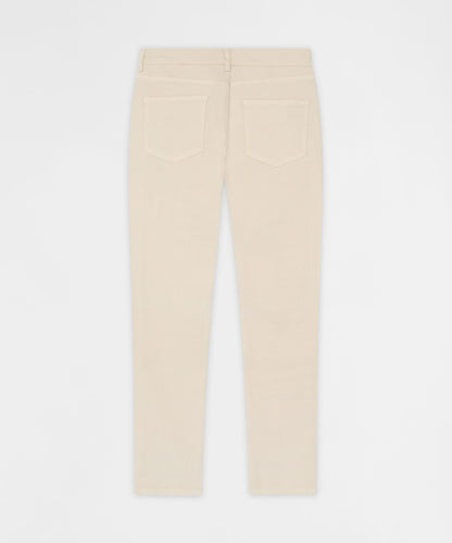 Reason Clothing Quality Diamond Dust Rhinestone Skinny Jeans - Cream