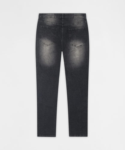 Reason Clothing Recommended Frosted Distressed Skinny Jeans - Grey