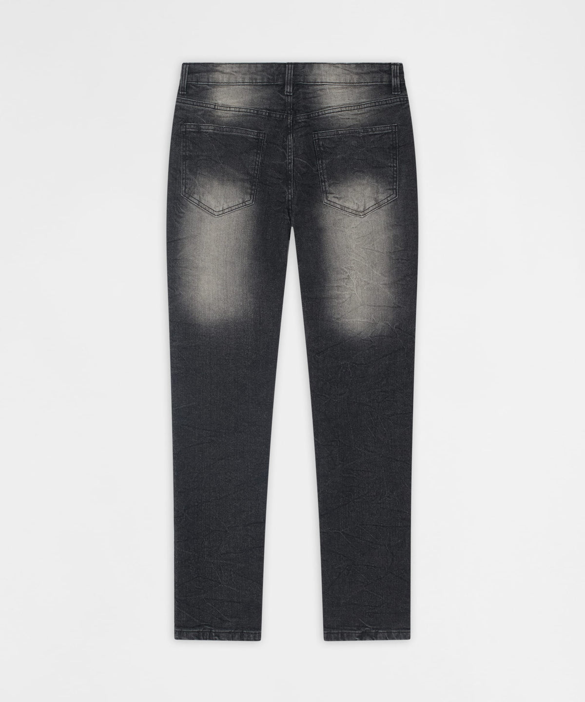 Reason Clothing Top Pick Smokey Distressed Skinny Jeans - Grey
