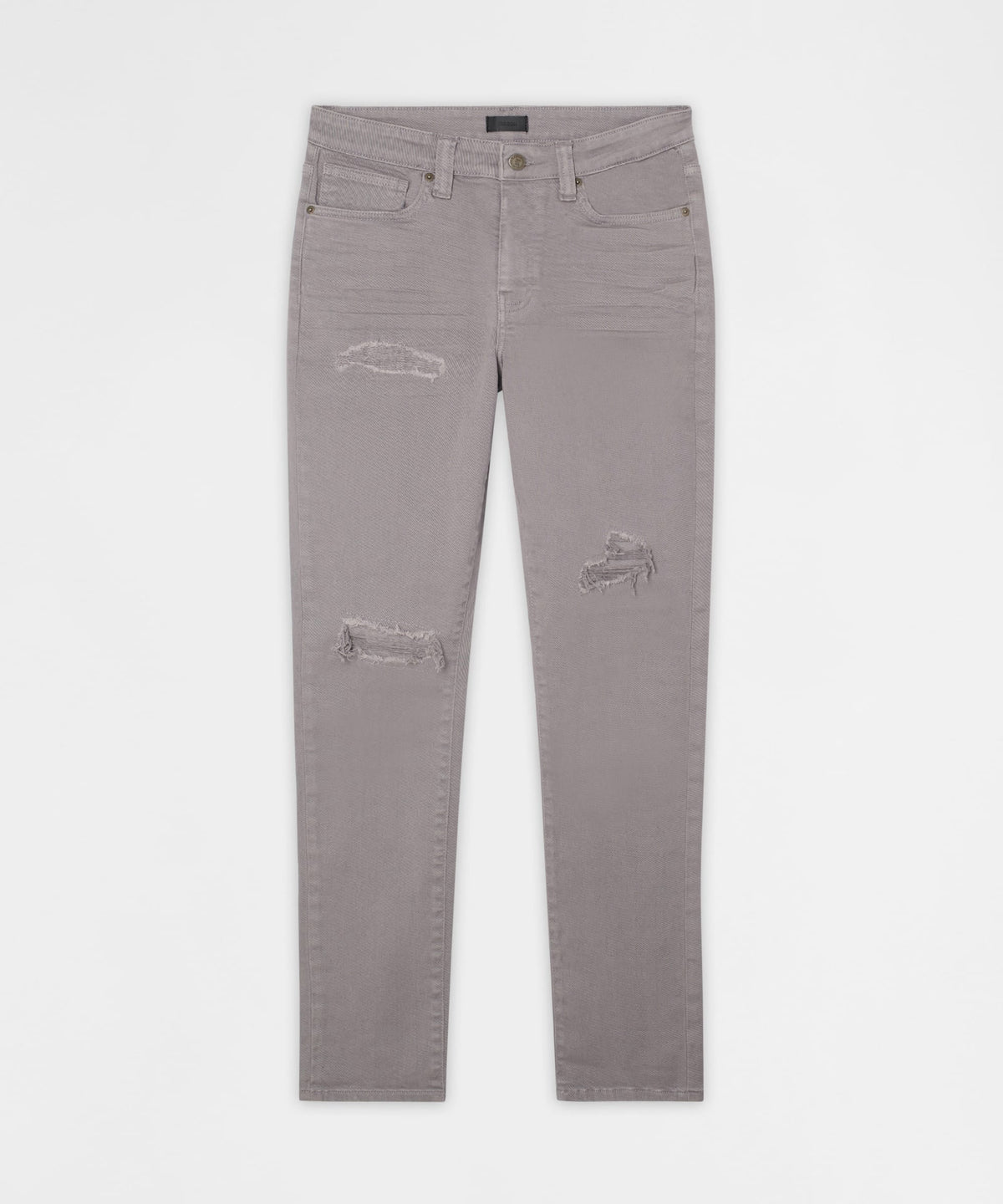 Reason Clothing Premium Essential Distressed Skinny Jean - Grey