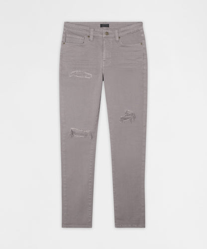 Reason Clothing Premium Essential Distressed Skinny Jean - Grey
