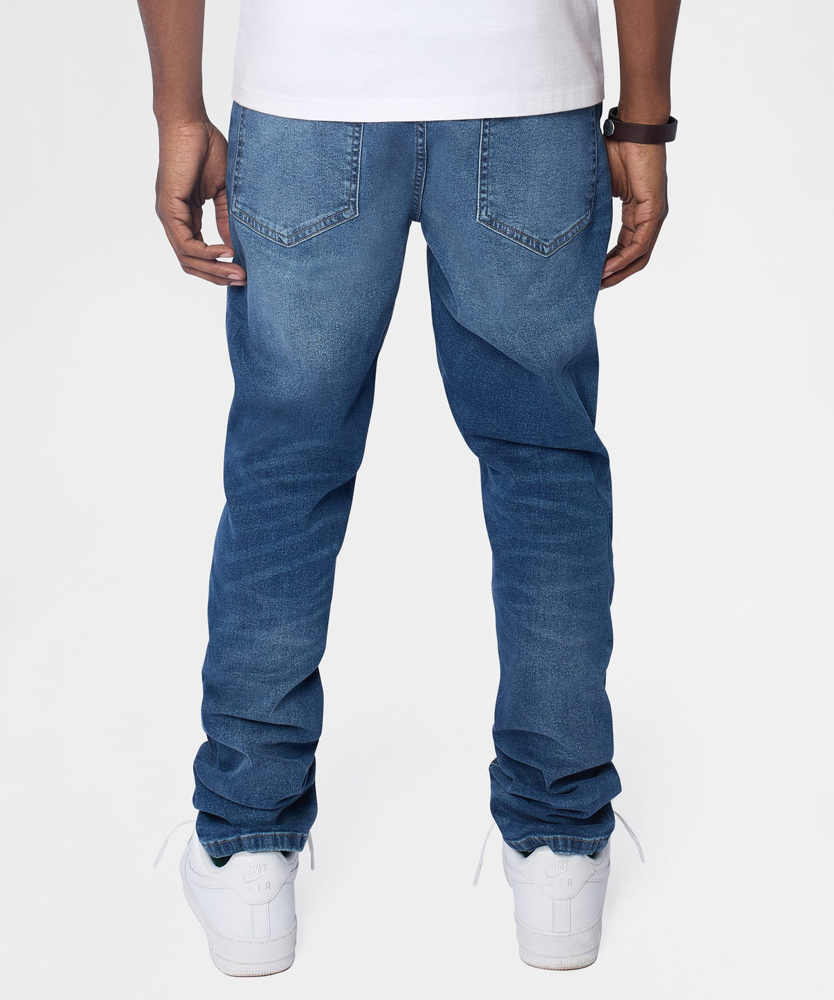 Reason Clothing Customer Favorite Starburst Studded Skinny Jeans - Blue