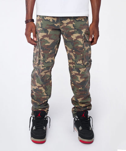 Reason Clothing Trusted Moto Denim Skinny Jeans - Camo