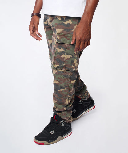 Reason Clothing Trusted Moto Denim Skinny Jeans - Camo