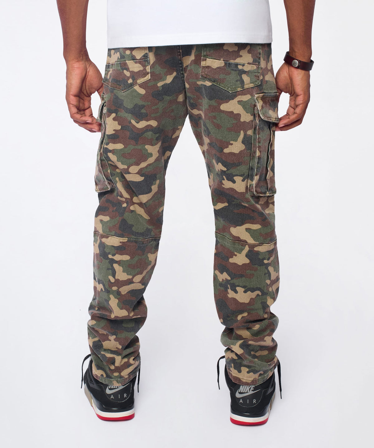 Reason Clothing Trusted Moto Denim Skinny Jeans - Camo