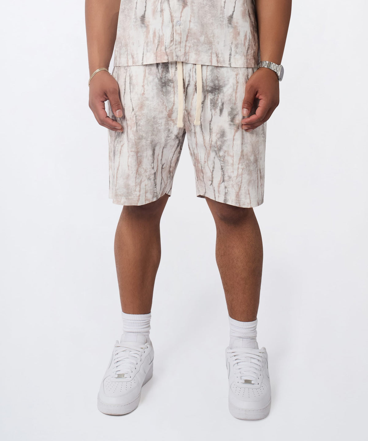 Reason Clothing Exclusive Textured Marble Shorts