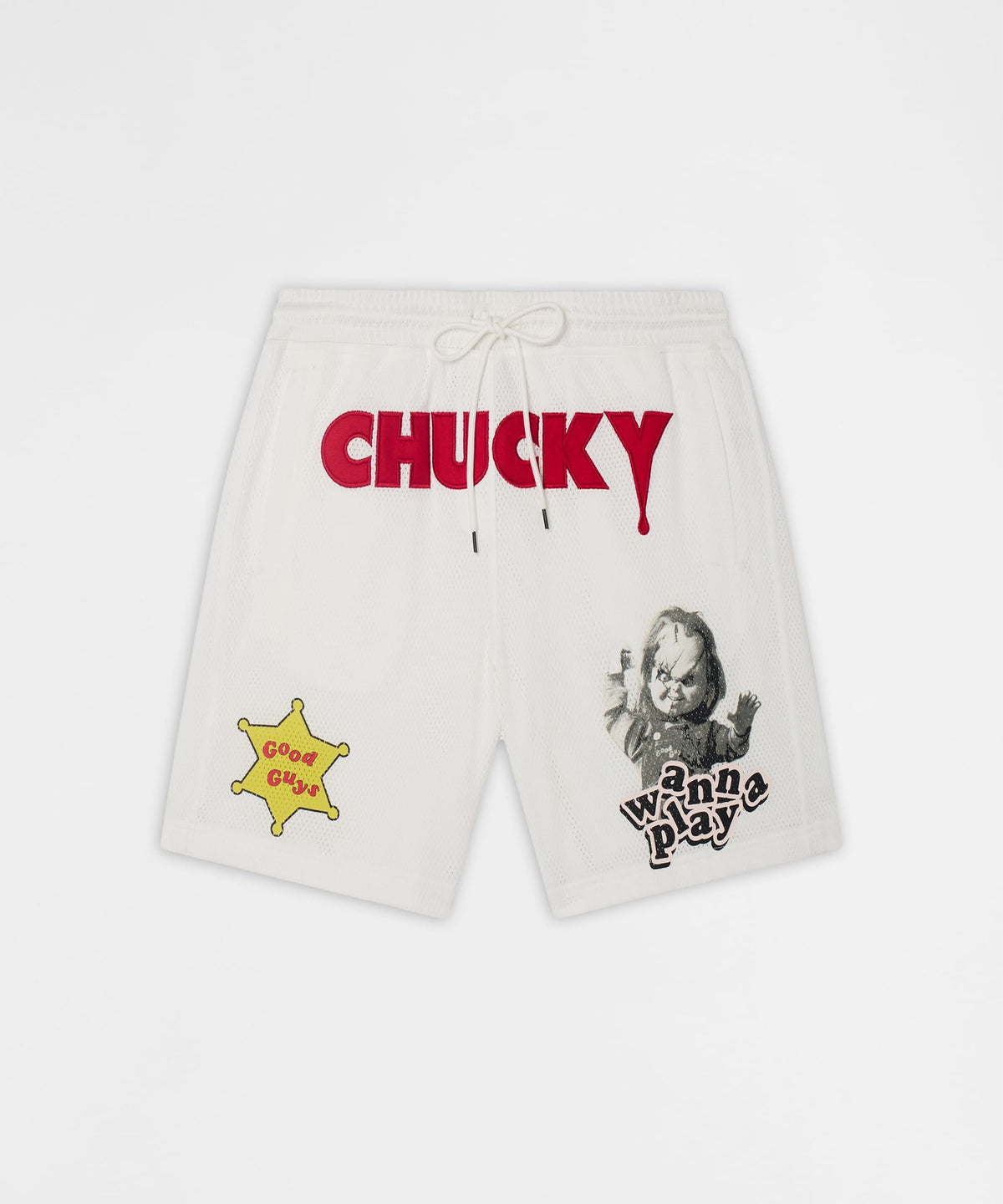 Reason Clothing Latest Chucky Mesh Short - White