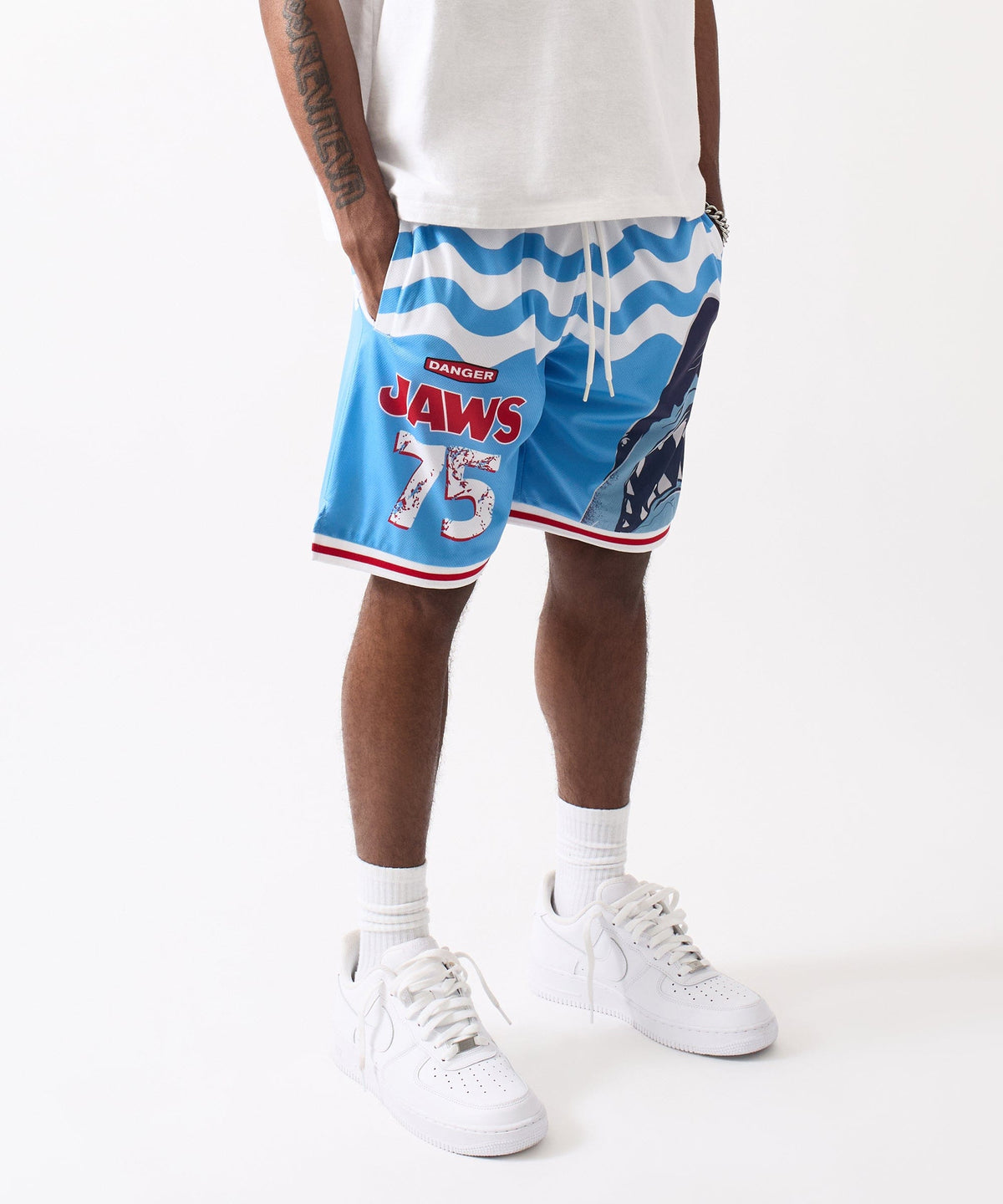 Reason Clothing Popular Jaws Basketball Short