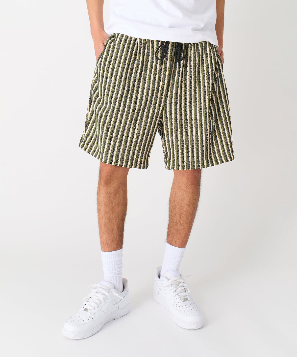 Reason Clothing Essential Striped Short
