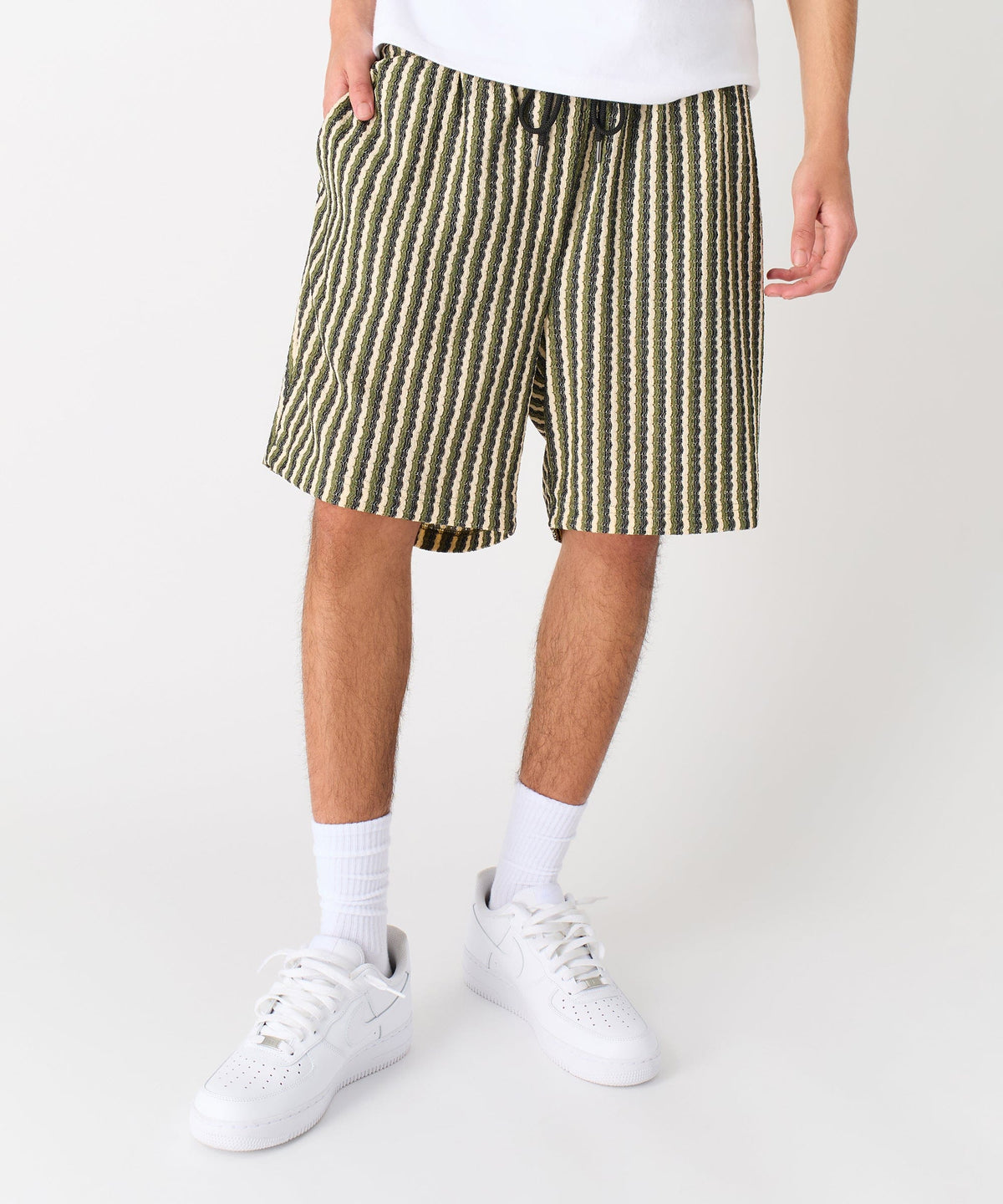 Reason Clothing Essential Striped Short