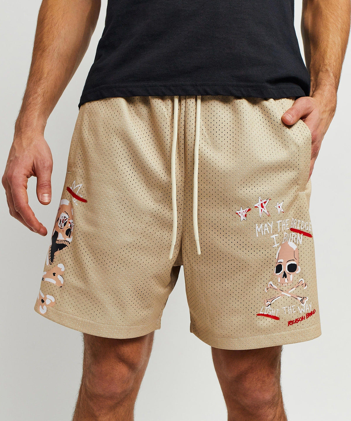 Reason Clothing Popular Burn Short