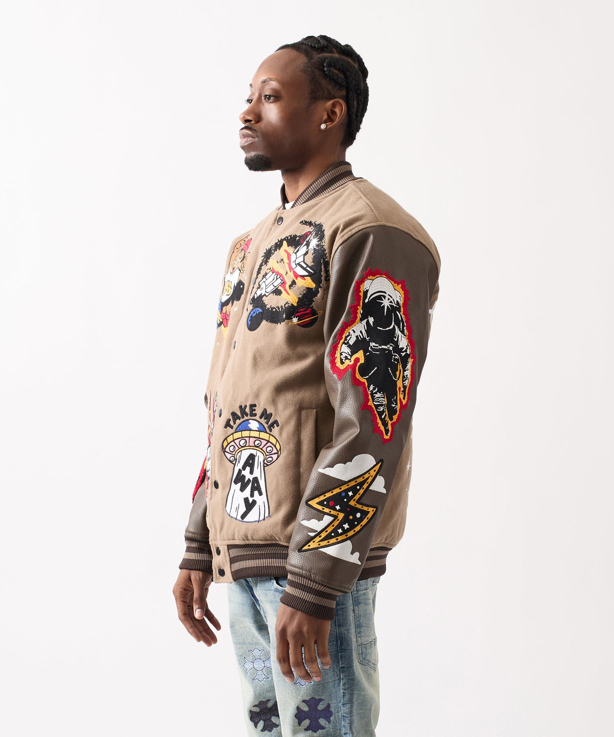 Reason Clothing Great Value Beyond Reality Varsity Jacket PU
