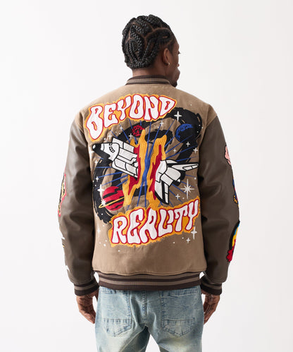 Reason Clothing Great Value Beyond Reality Varsity Jacket PU