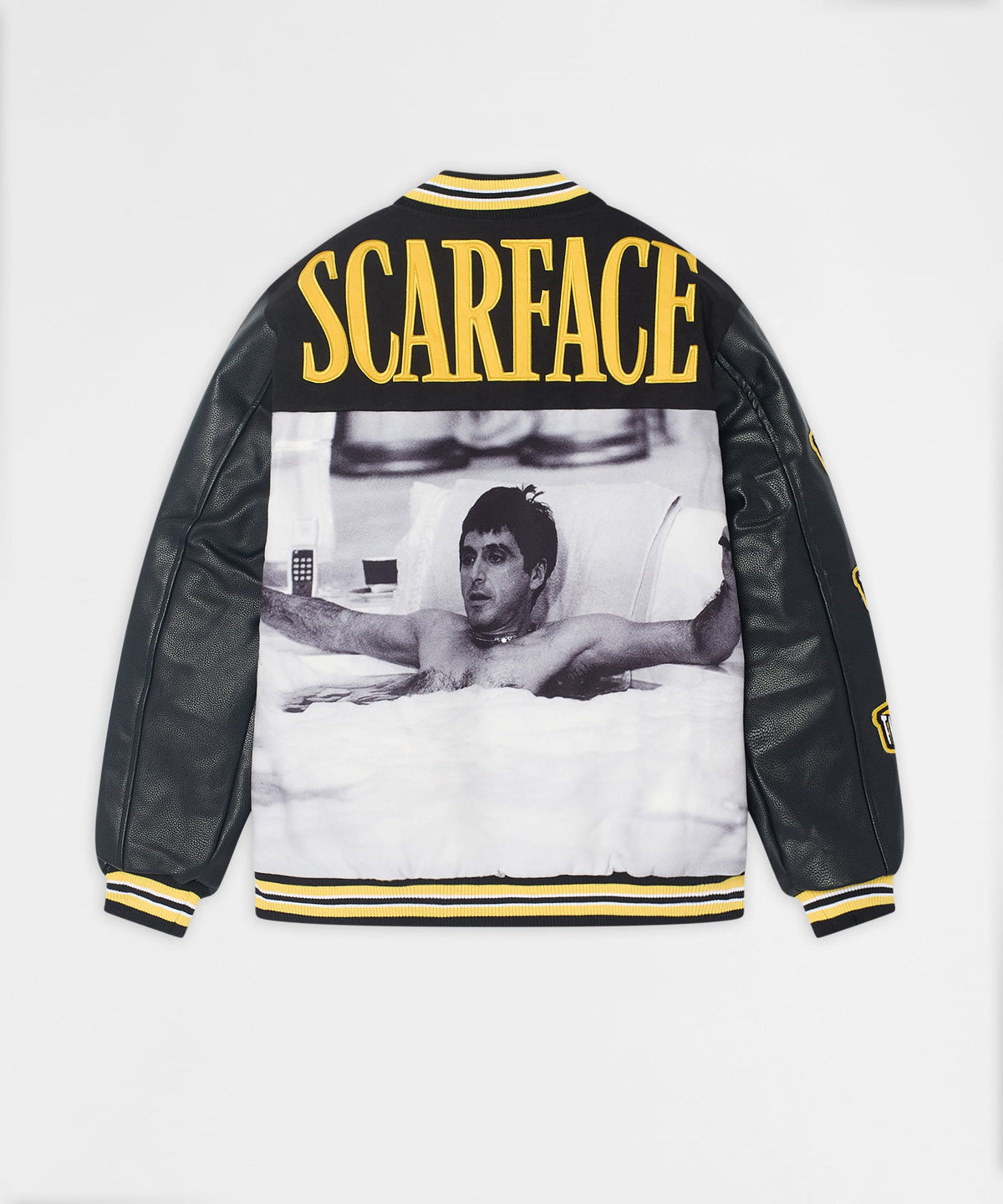Reason Clothing Deals Scarface PU Varsity Jacket