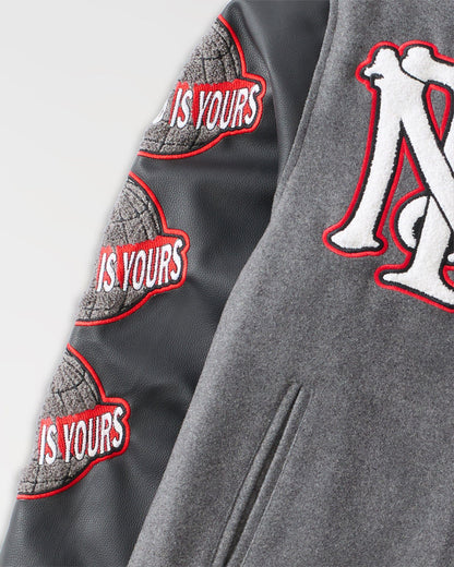 Reason Clothing Smart Buy Scarface PU Varsity Jacket