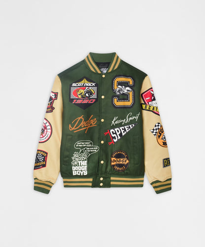 Reason Clothing Customer Favorite Dodge Scatpack Varsity Jacket - Green