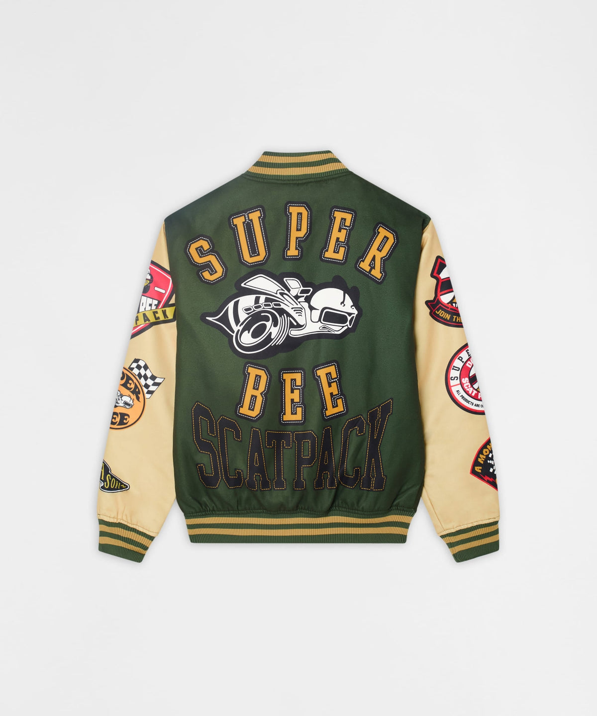 Reason Clothing Customer Favorite Dodge Scatpack Varsity Jacket - Green