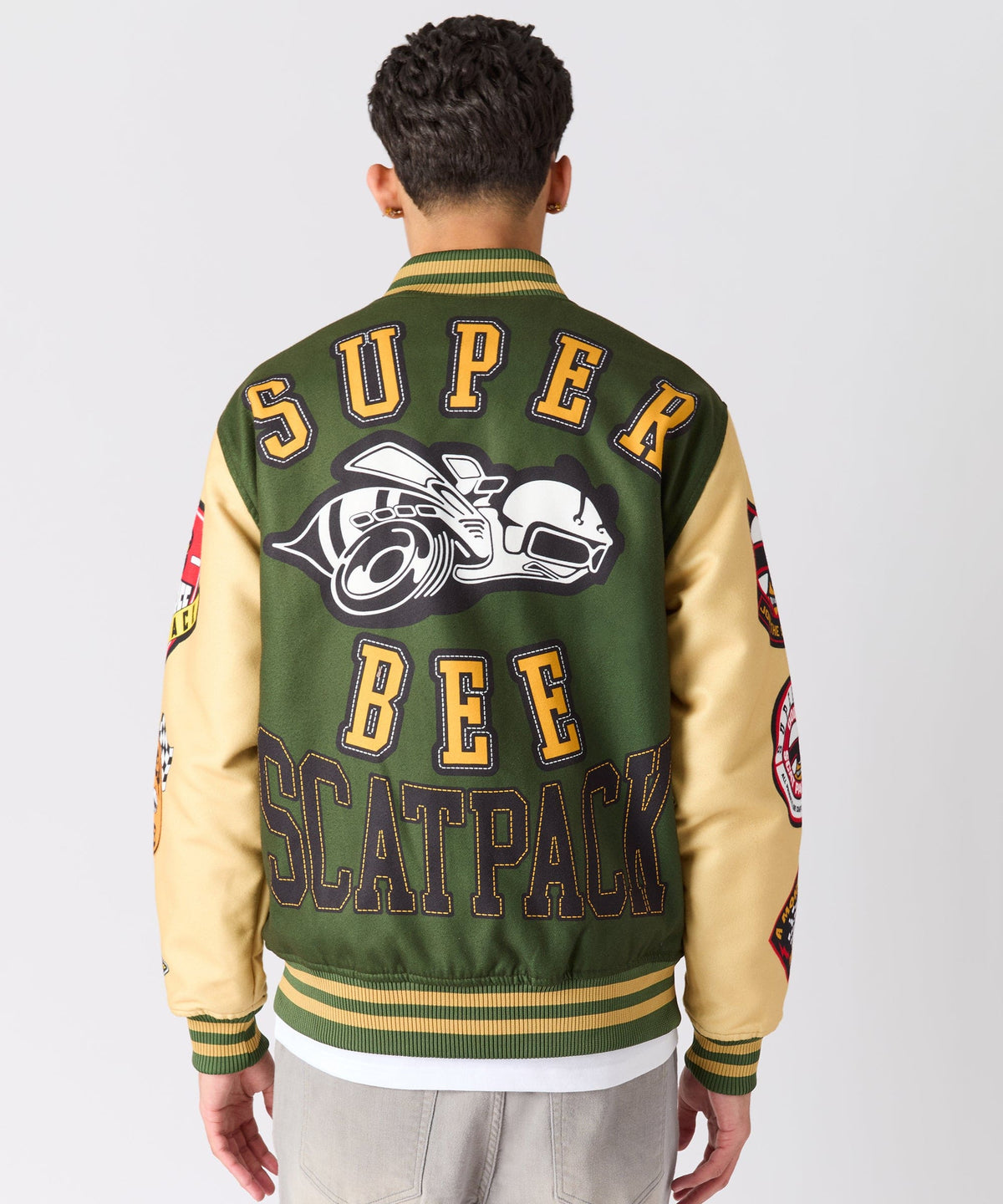 Reason Clothing Customer Favorite Dodge Scatpack Varsity Jacket - Green
