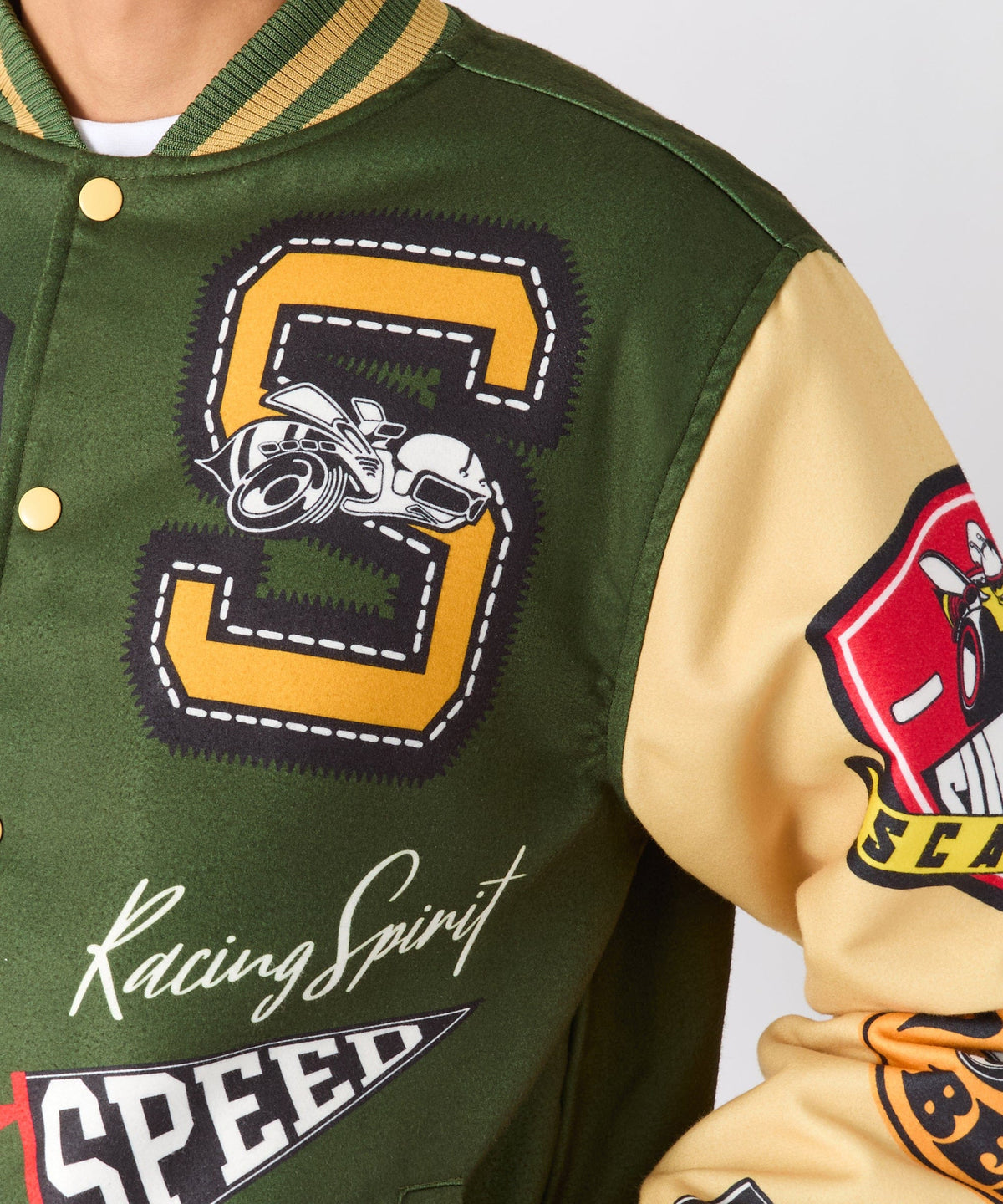 Reason Clothing Customer Favorite Dodge Scatpack Varsity Jacket - Green