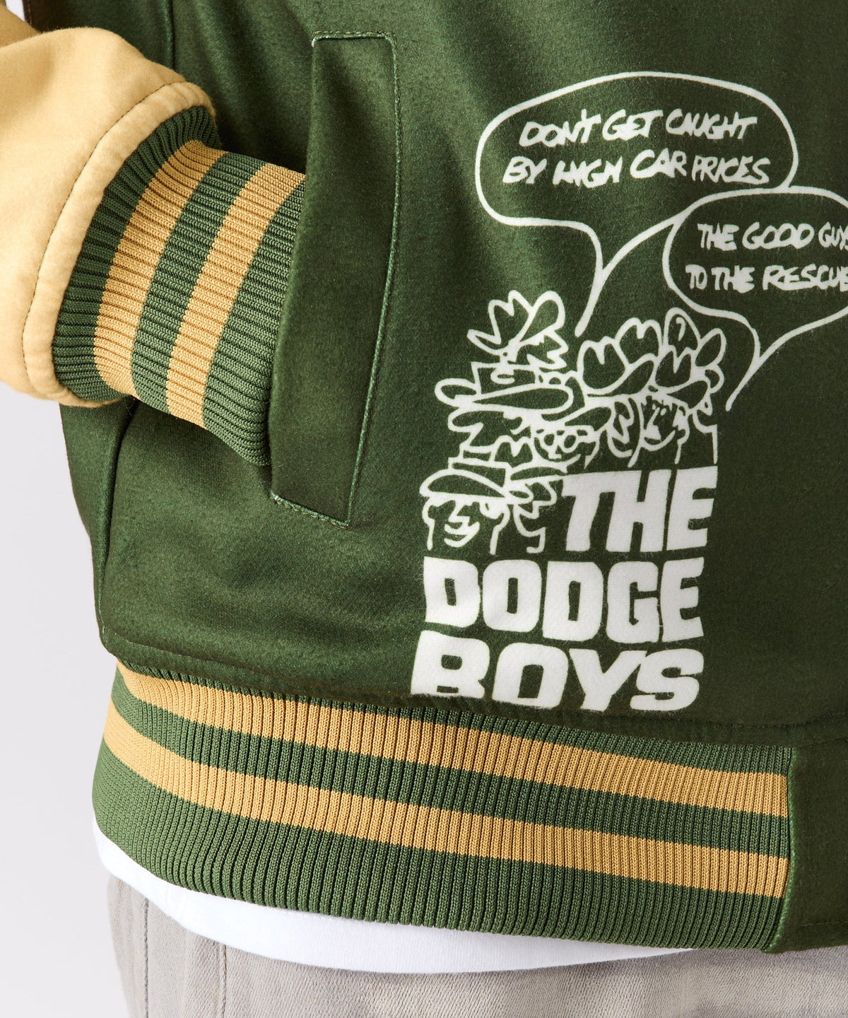 Reason Clothing Customer Favorite Dodge Scatpack Varsity Jacket - Green