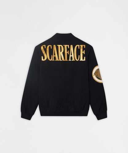 Reason Clothing Value Scarface Bomber Jacket - Black