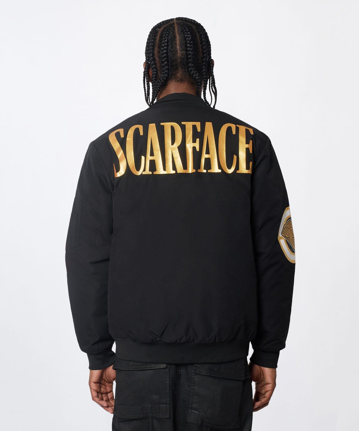 Reason Clothing Value Scarface Bomber Jacket - Black