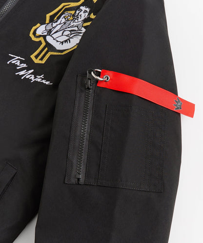 Reason Clothing Value Scarface Bomber Jacket - Black