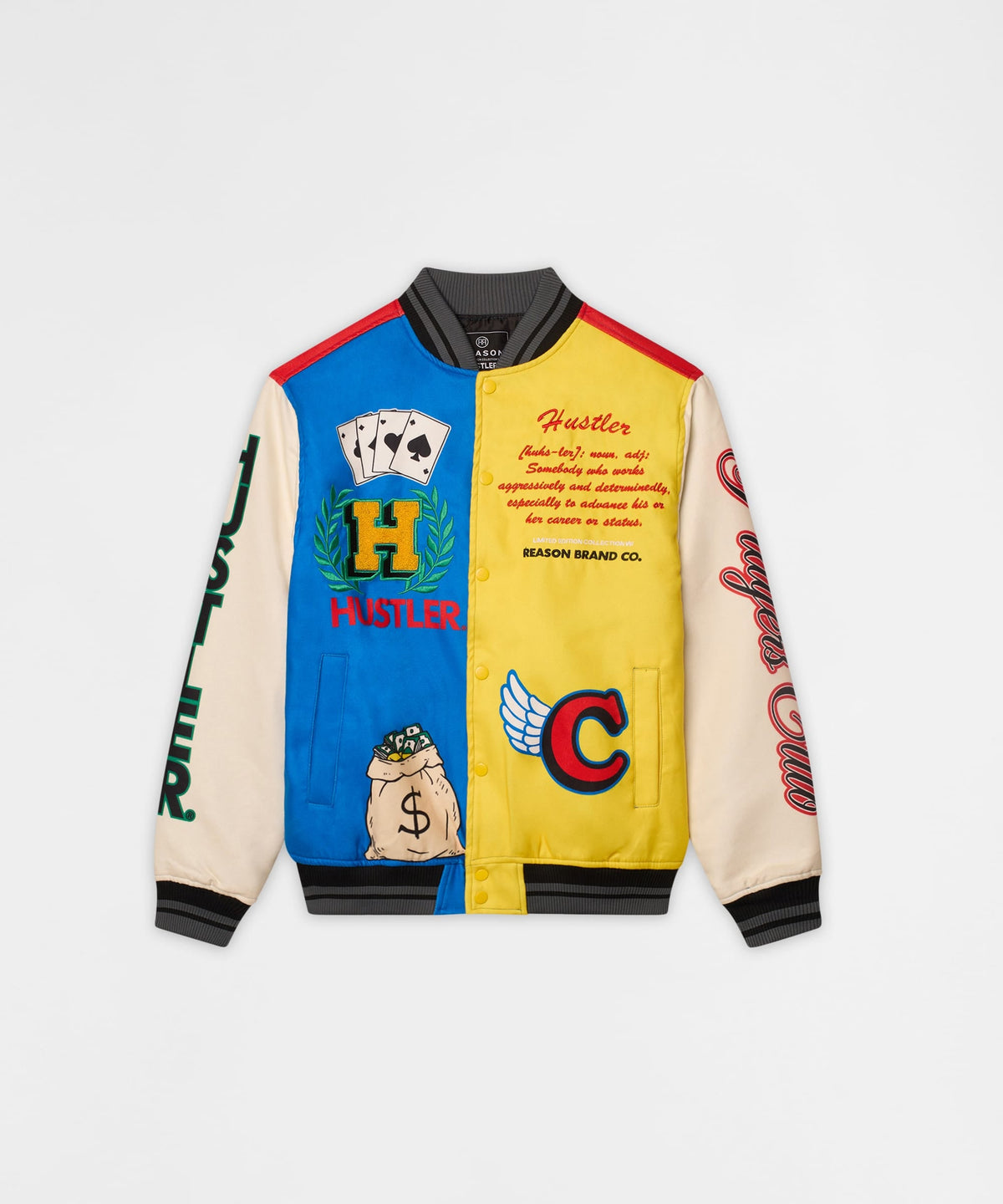 Reason Clothing Best Price Hustler Varsity Jacket