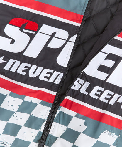 Reason Clothing Quality Speed Never Sleeps Racing Jacket - Black