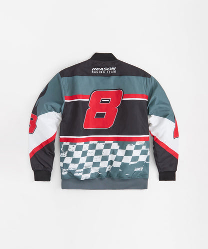 Reason Clothing Quality Speed Never Sleeps Racing Jacket - Black