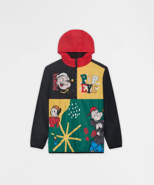 Reason Clothing Latest Popeye Colorblock Anorak Jacket - Multicolor