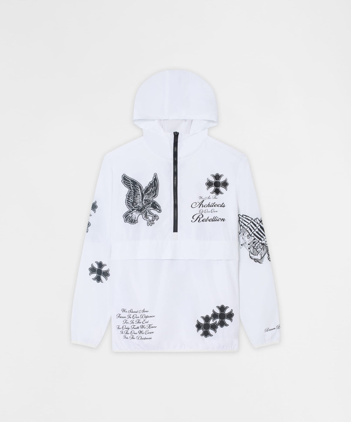 Reason Clothing Value Architects Rebellion Anorak Jacket - White