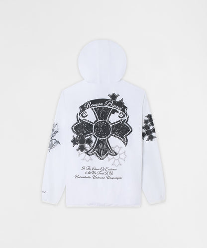 Reason Clothing Value Architects Rebellion Anorak Jacket - White