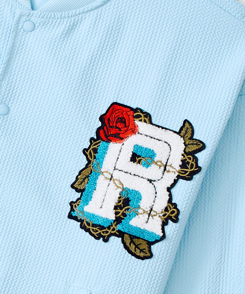 Reason Clothing Quality Coaches Chenille Jacket - Light Blue