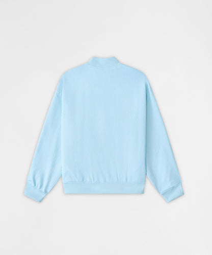 Reason Clothing Popular Coaches Chenille Jacket - Light Blue
