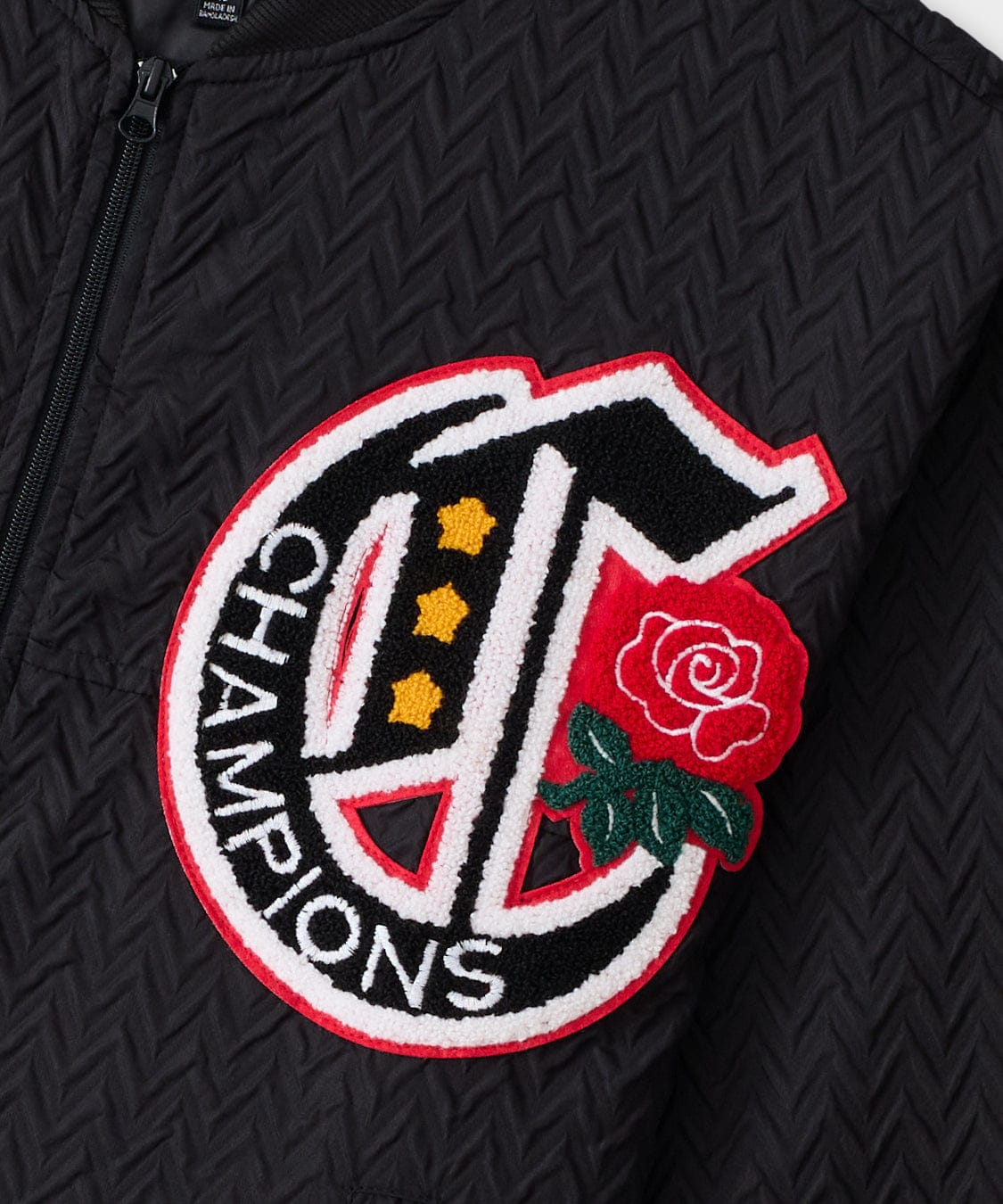 Reason Clothing Best Price Coaches Chenille Jacket - Black