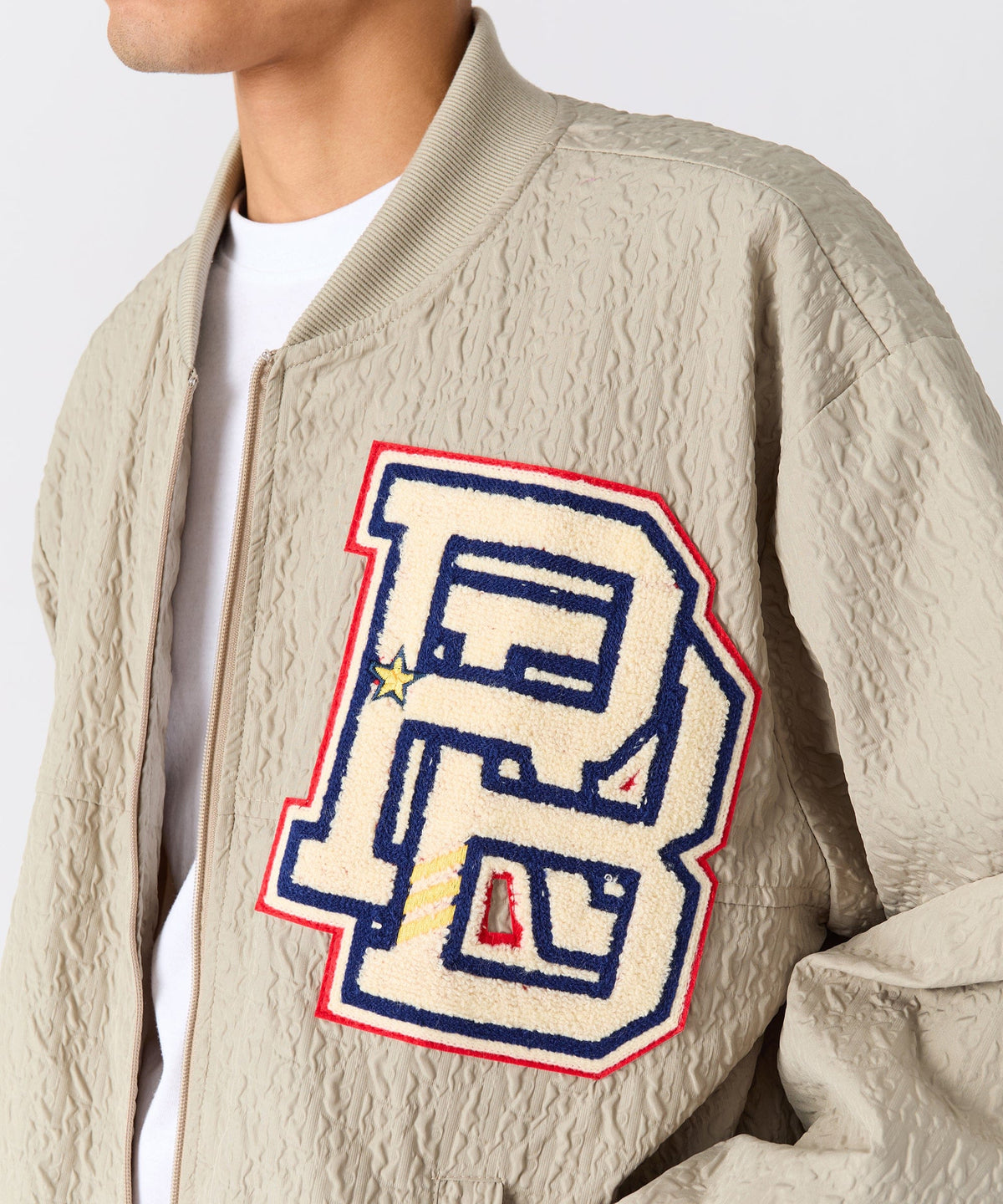 Reason Clothing Sale Coaches Chenille Jacket - Light Green