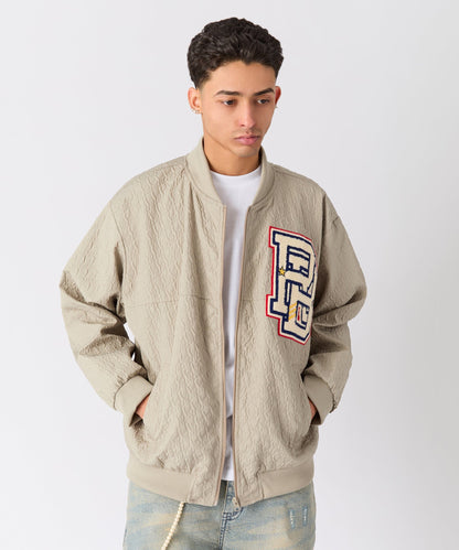 Reason Clothing Sale Coaches Chenille Jacket - Light Green