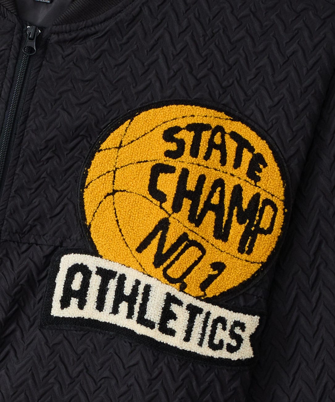 Reason Clothing Great Value Coaches Chenille Jacket - Black