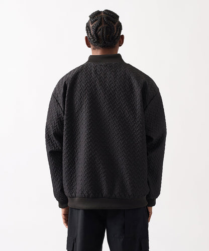 Reason Clothing Great Value Coaches Chenille Jacket - Black