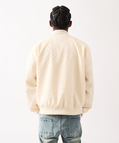 Reason Clothing Best Seller Coaches Chenille Jacket - White