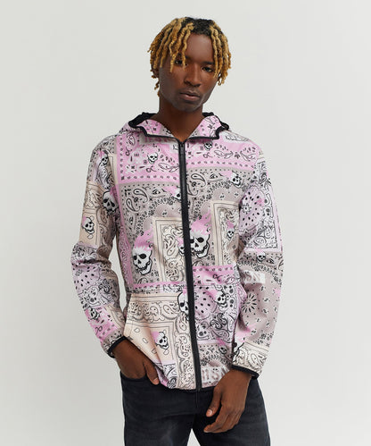 Reason Clothing Hot Sale Paisley Full Zip Anorak