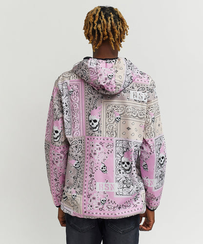 Reason Clothing Hot Sale Paisley Full Zip Anorak