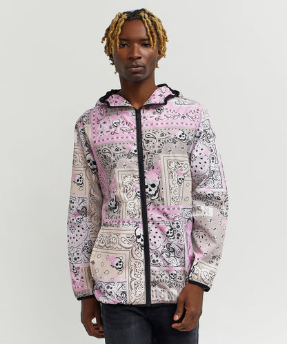 Reason Clothing Hot Sale Paisley Full Zip Anorak