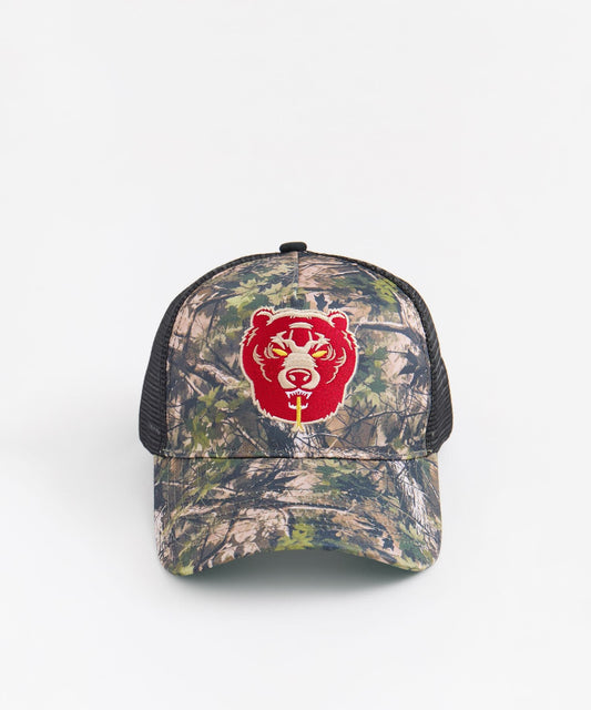 Reason Clothing Best Price Mishka Camo Death Adder Cap - Olive Green