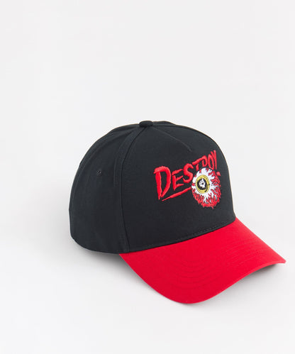 Reason Clothing Popular Mishka Destroy Embroidered Cap - Black