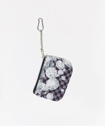 Reason Clothing Value Diamond Checker Print Coin Pouch